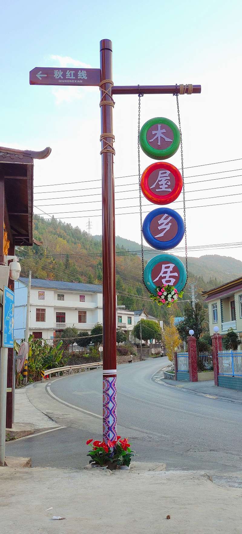 木屋鄉(xiāng)居導(dǎo)視牌